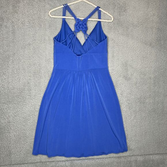 Laundry by Shelli Segal Royal Blue Dress Size 6 Strappy Celtic Knot Y2k - Picture 5 of 8